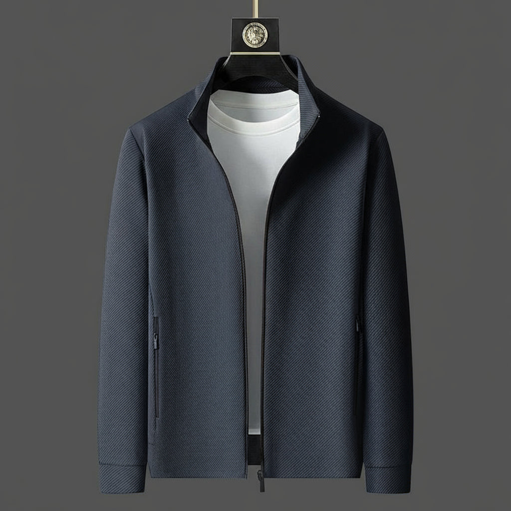 Men’s Tracksuit Set – Zip-Up Jacket and Tapered Joggers for Smart Casual Wear