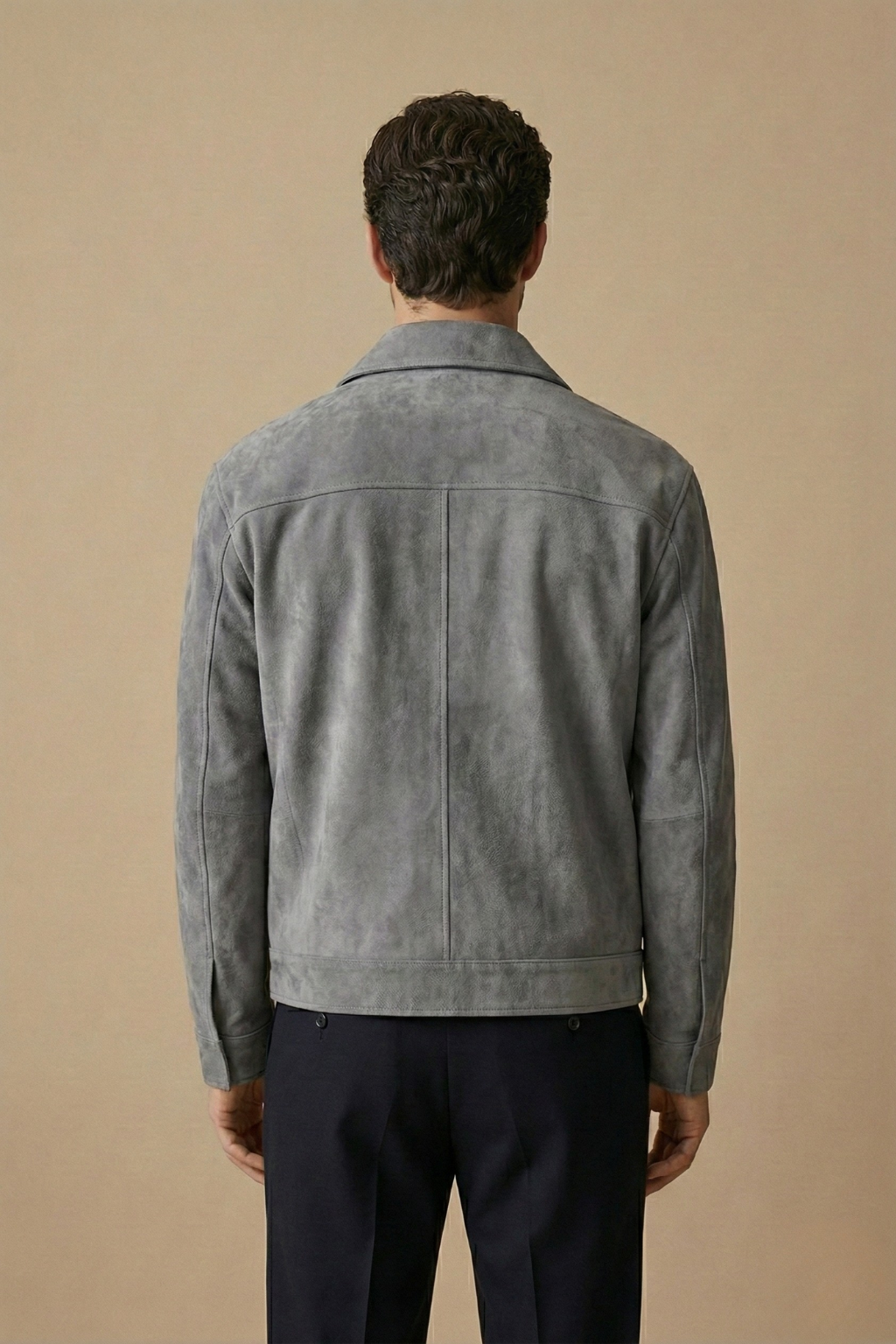 Men’s Relaxed-Fit Zip Jacket – Utility Pocket Design for Everyday Wear