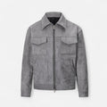 Men’s Relaxed-Fit Zip Jacket – Utility Pocket Design for Everyday Wear