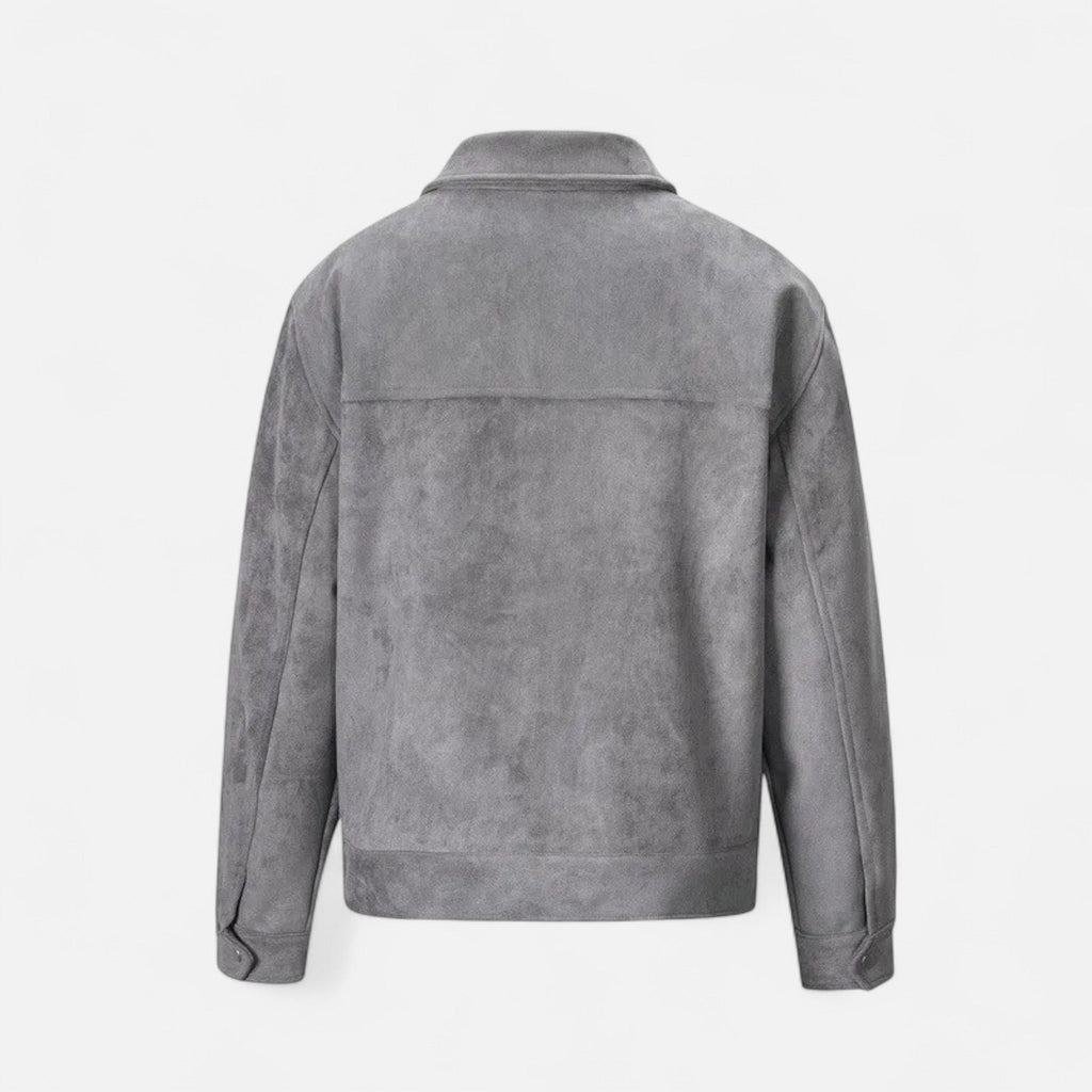 Men’s Relaxed-Fit Zip Jacket – Utility Pocket Design for Everyday Wear