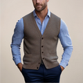 Men’s Sleeveless Vest Sweater – Lightweight Layer