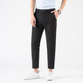 Men’s Slim Fit Cropped Trousers – Smart Casual Business Pants for Spring & Autumn