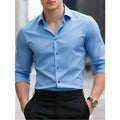 Men’s Slim Fit Shirt – Classic Button-Down Long Sleeves