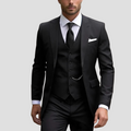 Men’s Slim Fit Three-Piece Suit – Tailored, Notch Lapel
