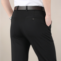 Men’s Slim Fit Trousers – Stretch Waist Smart Business Pants