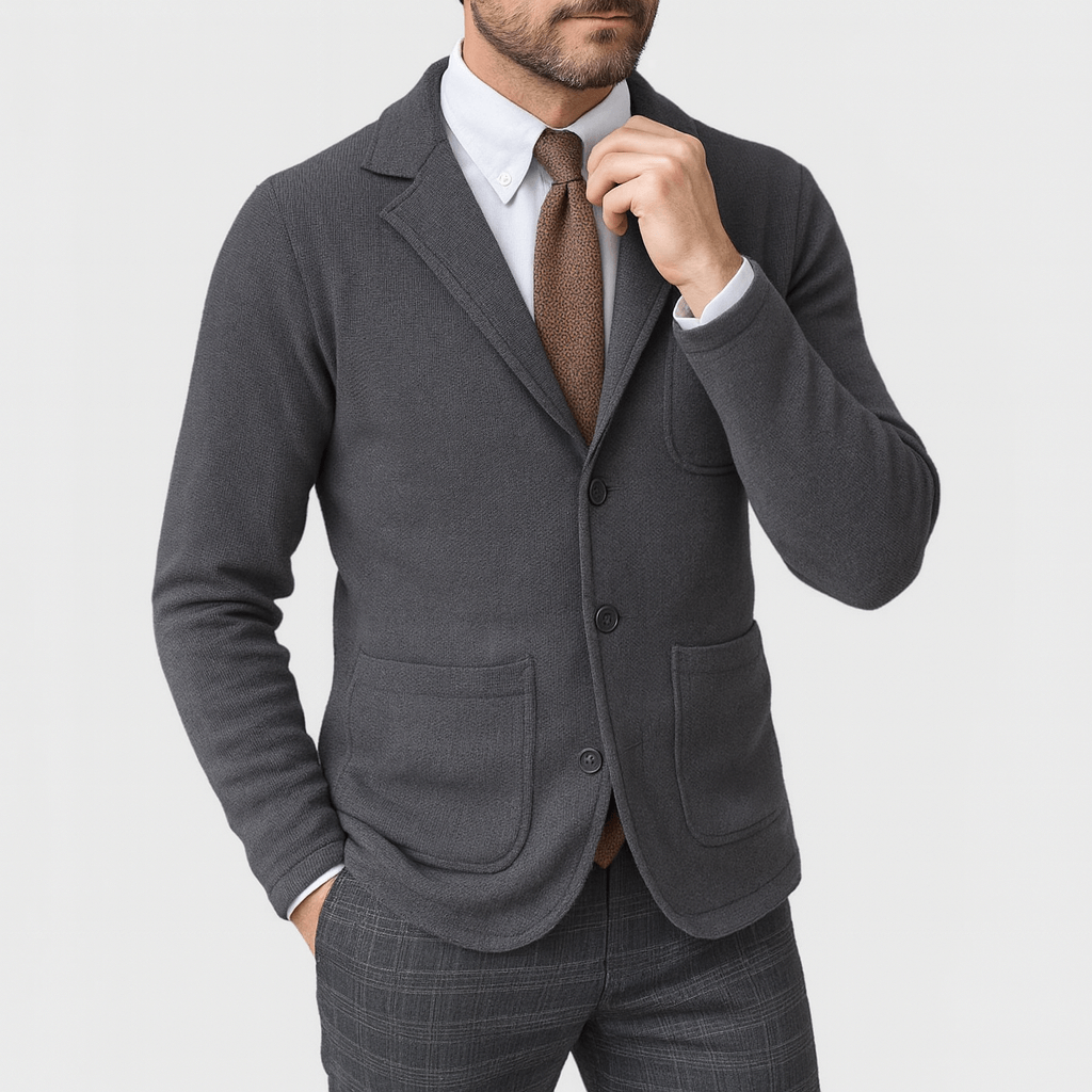 Men’s Tailored Blazer – Classic Single-Breasted Design
