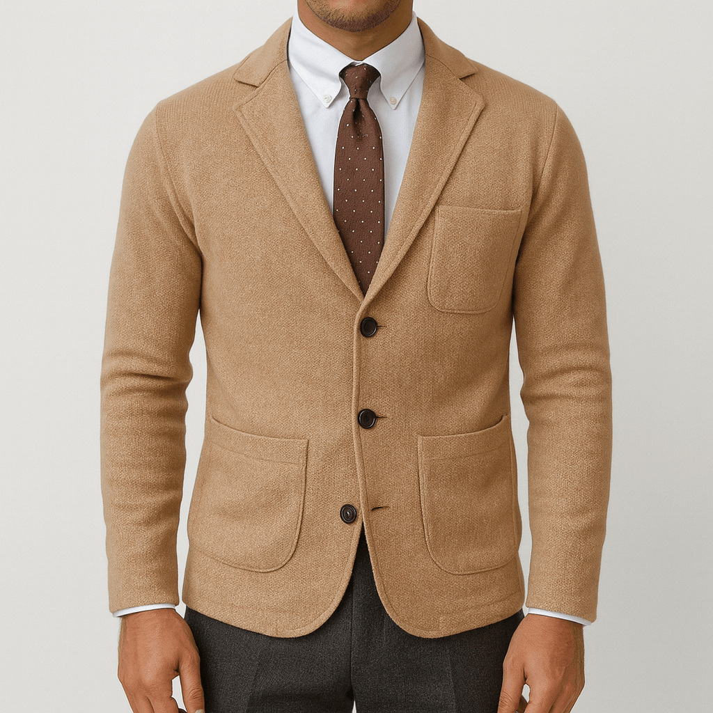 Men’s Tailored Blazer – Classic Single-Breasted Design