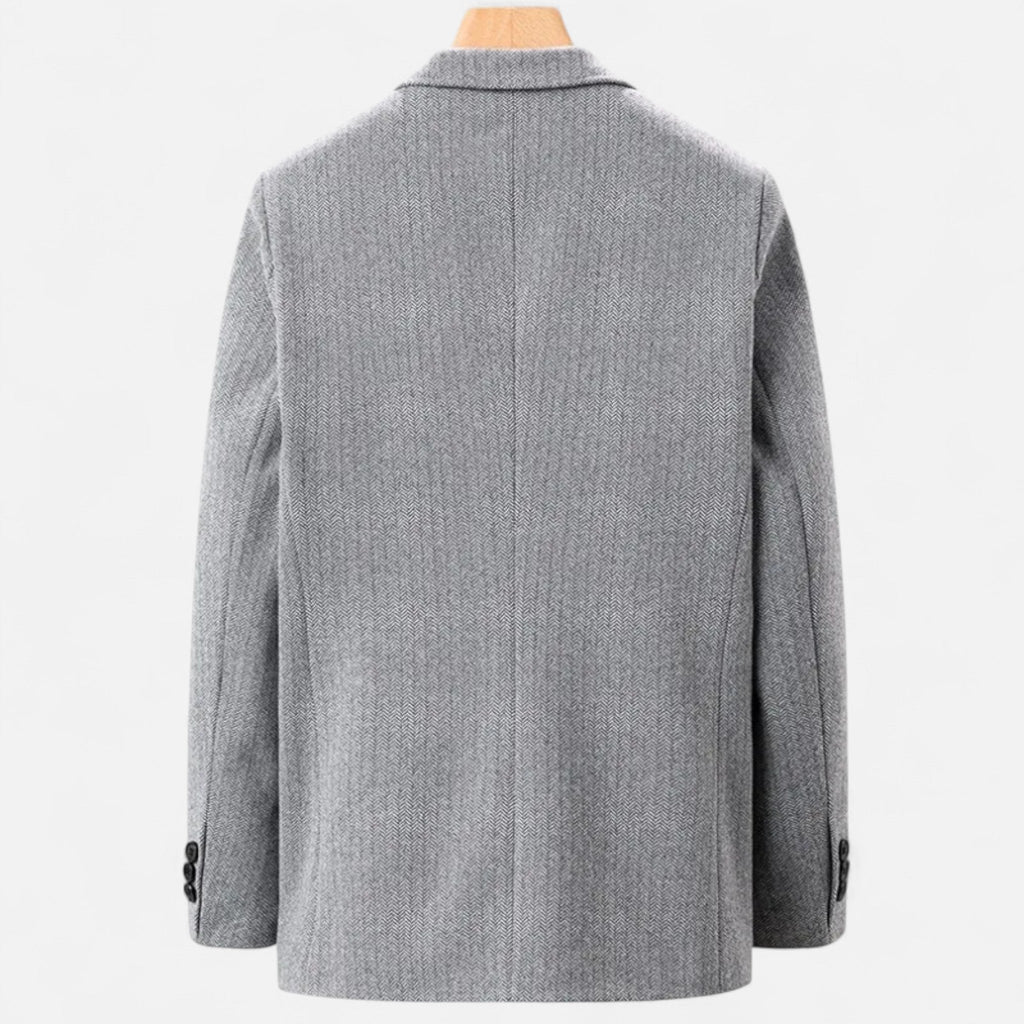 Men’s Tailored Button-Front Jacket – Refined Business-Inspired Design