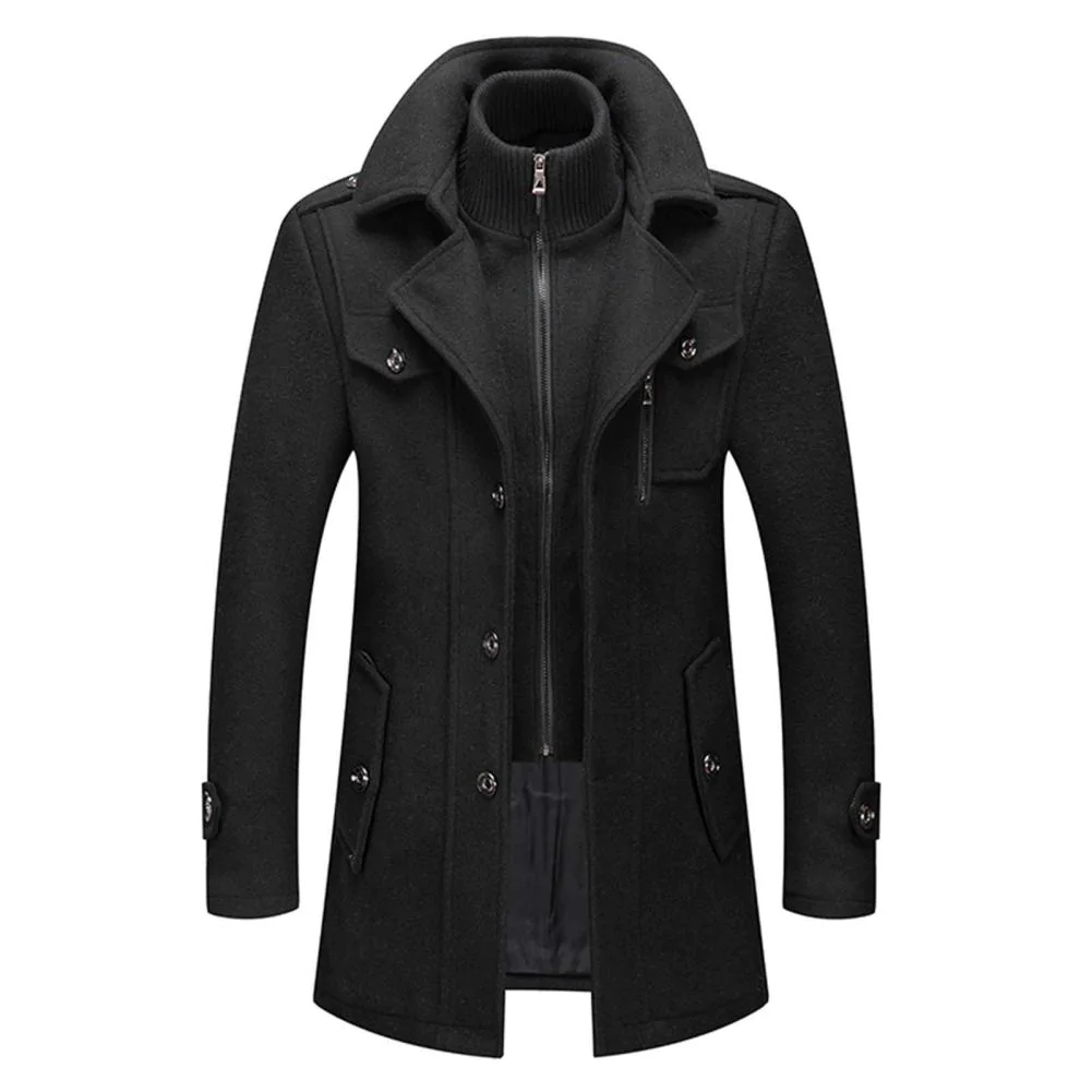 Men’s Tailored Military-Inspired Jacket – Structured Layering Piece