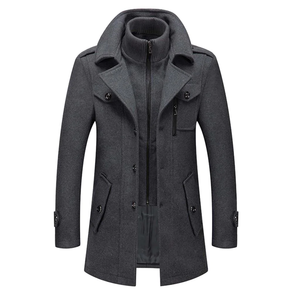 Men’s Tailored Military-Inspired Jacket – Structured Layering Piece