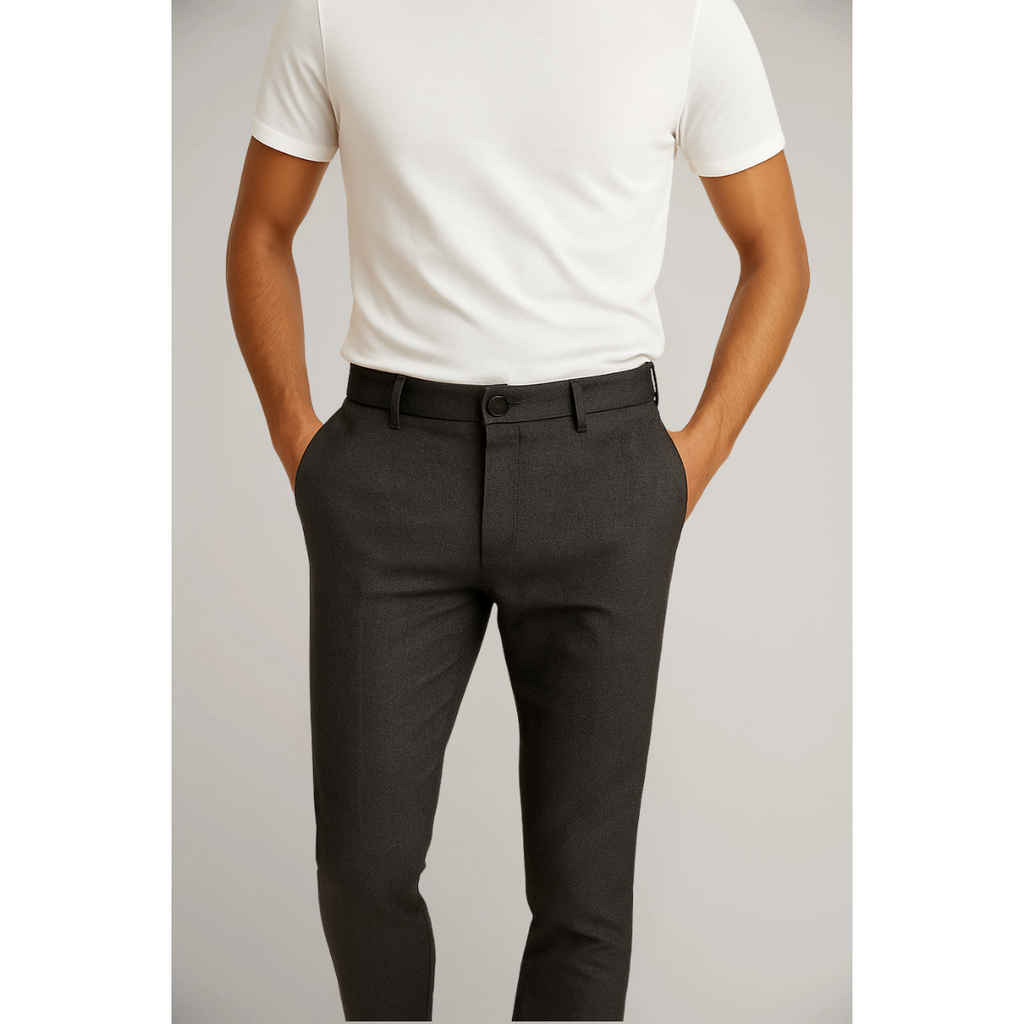 Men’s Tailored Trousers – Classic Flat-Front Workwear