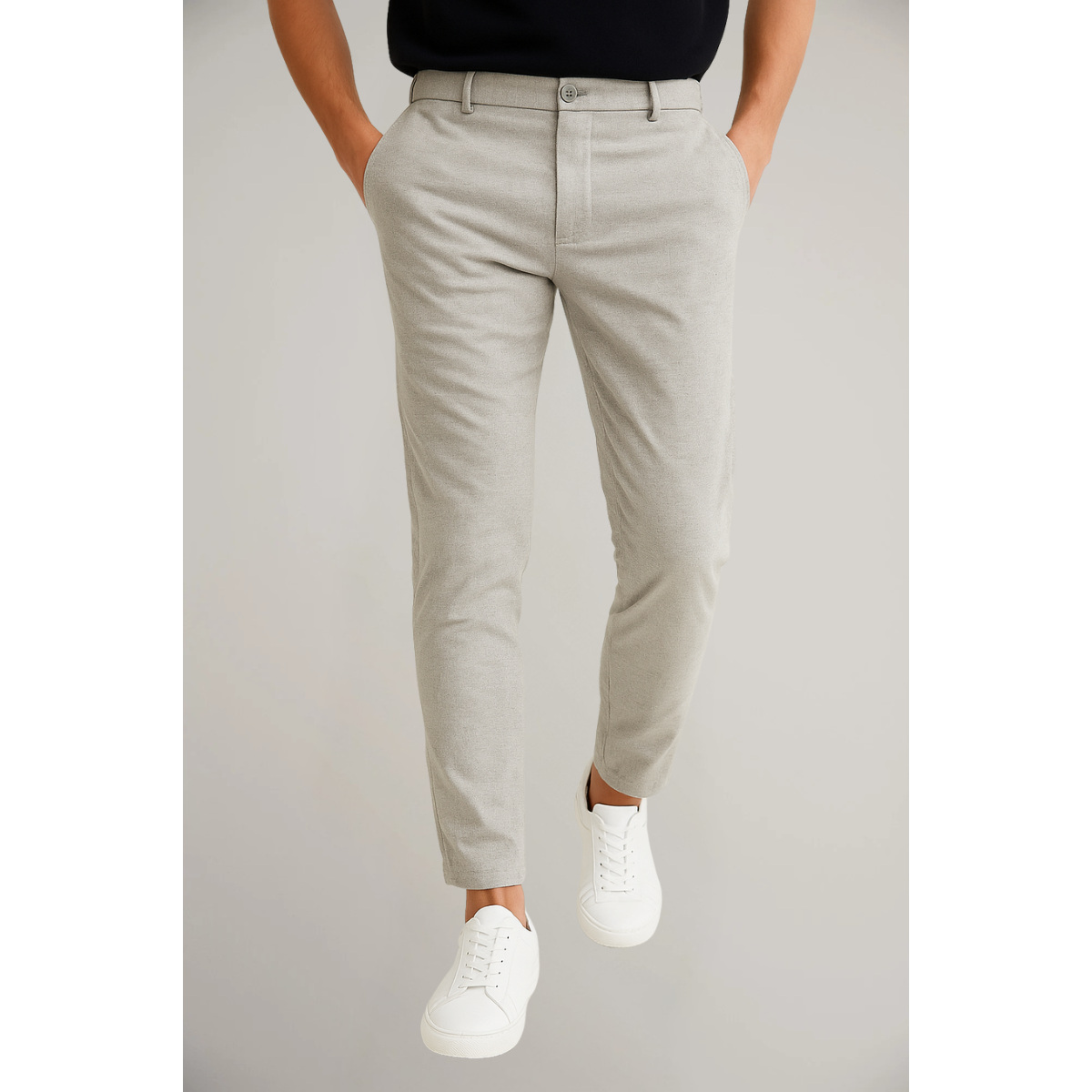 Men’s Tailored Trousers – Classic Flat-Front Workwear