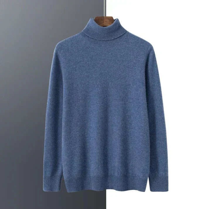 Men’s Turtleneck Sweater – Classic Slim Fit Knit Wear