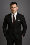 Men’s Two-Piece Business Suit – Modern Slim Fit Formalwear for Work & Events