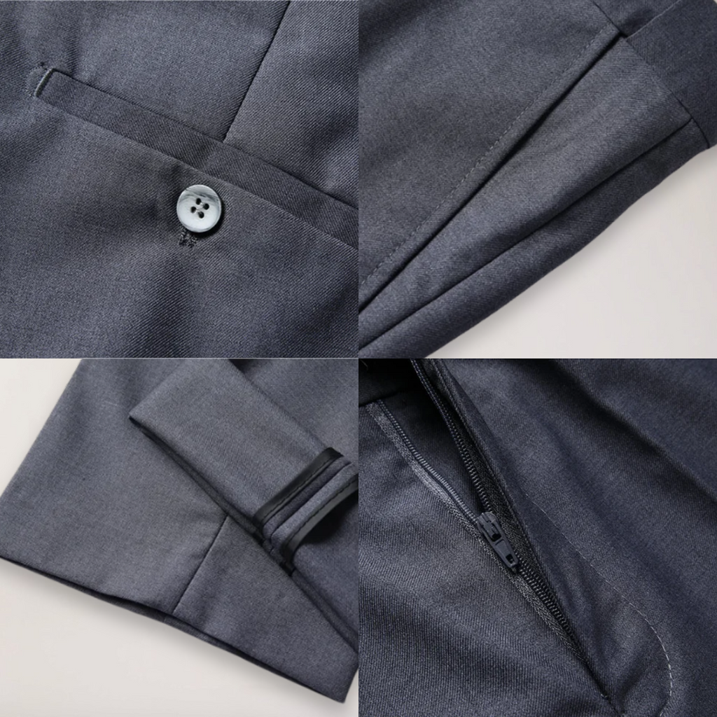Men’s Two-Piece Formal Suit – Tailored Fit Blazer and Trousers