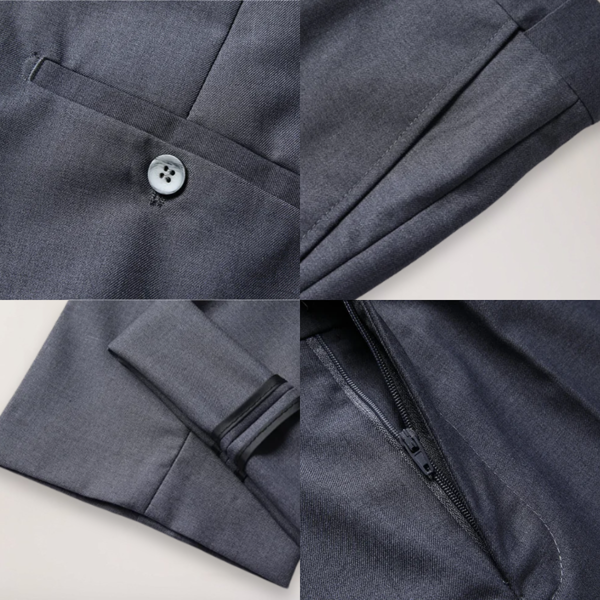 Men’s Two-Piece Formal Suit – Tailored Fit Blazer and Trousers