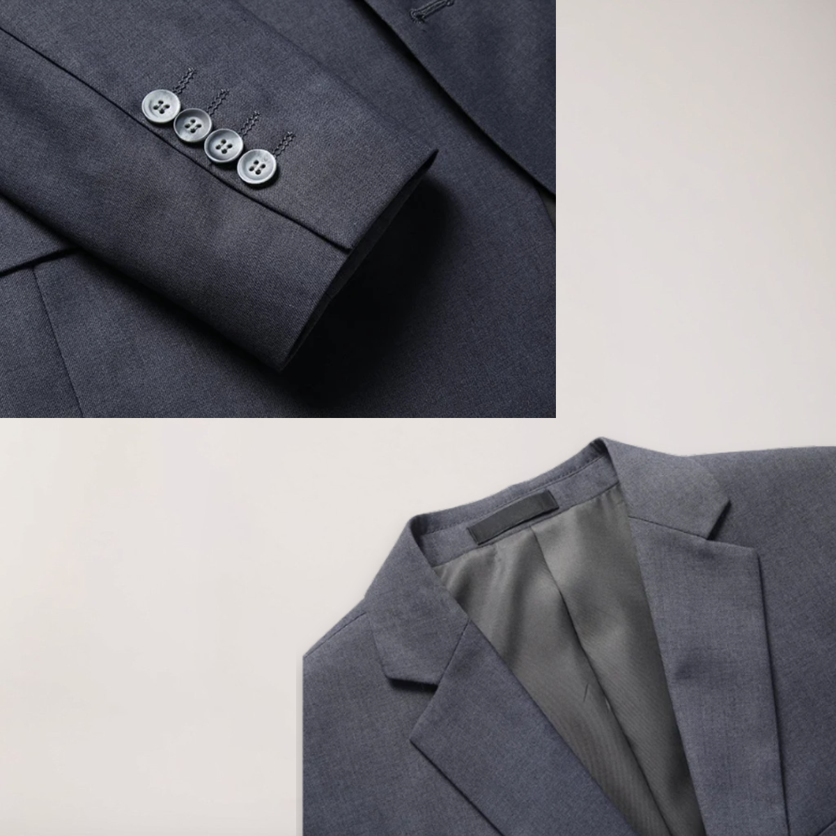 Men’s Two-Piece Formal Suit – Tailored Fit Blazer and Trousers
