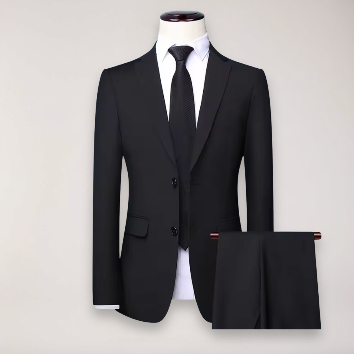 Men’s Two-Piece Formal Suit – Tailored Fit Blazer and Trousers
