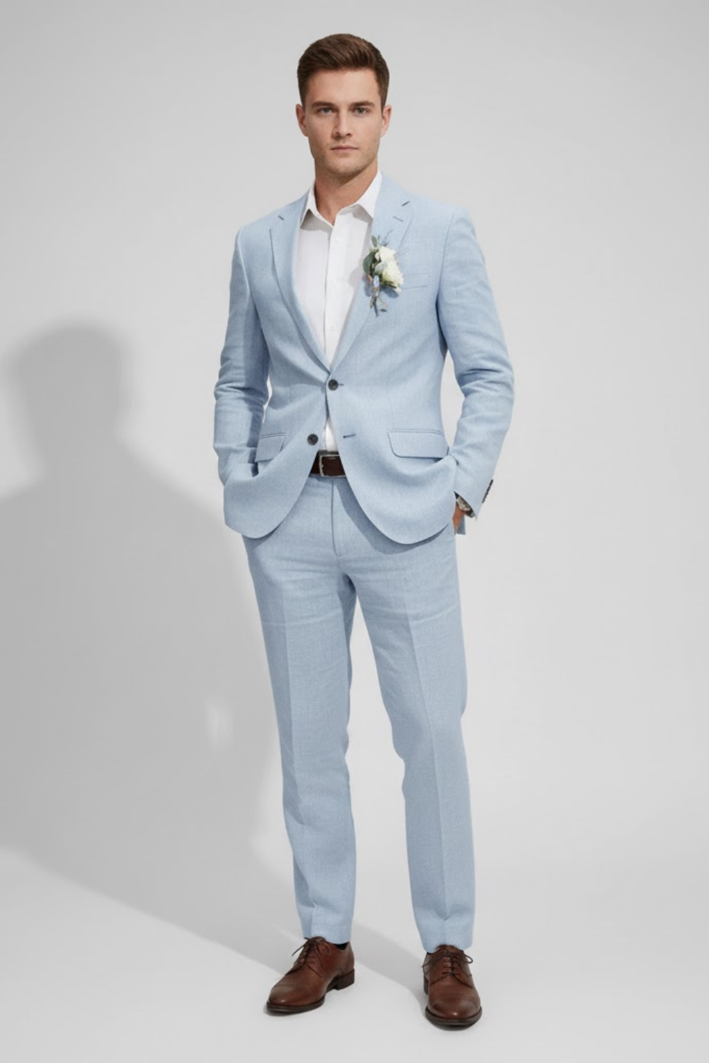 Men’s Two-Piece Slim Fit Suit – Tailored Wedding & Formal Set