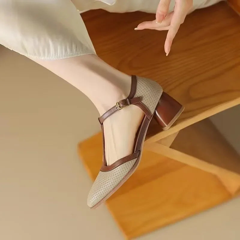 Annie | Isava Mid Heel Shoes