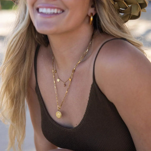 Clara | Buddha 18k Gold Necklace