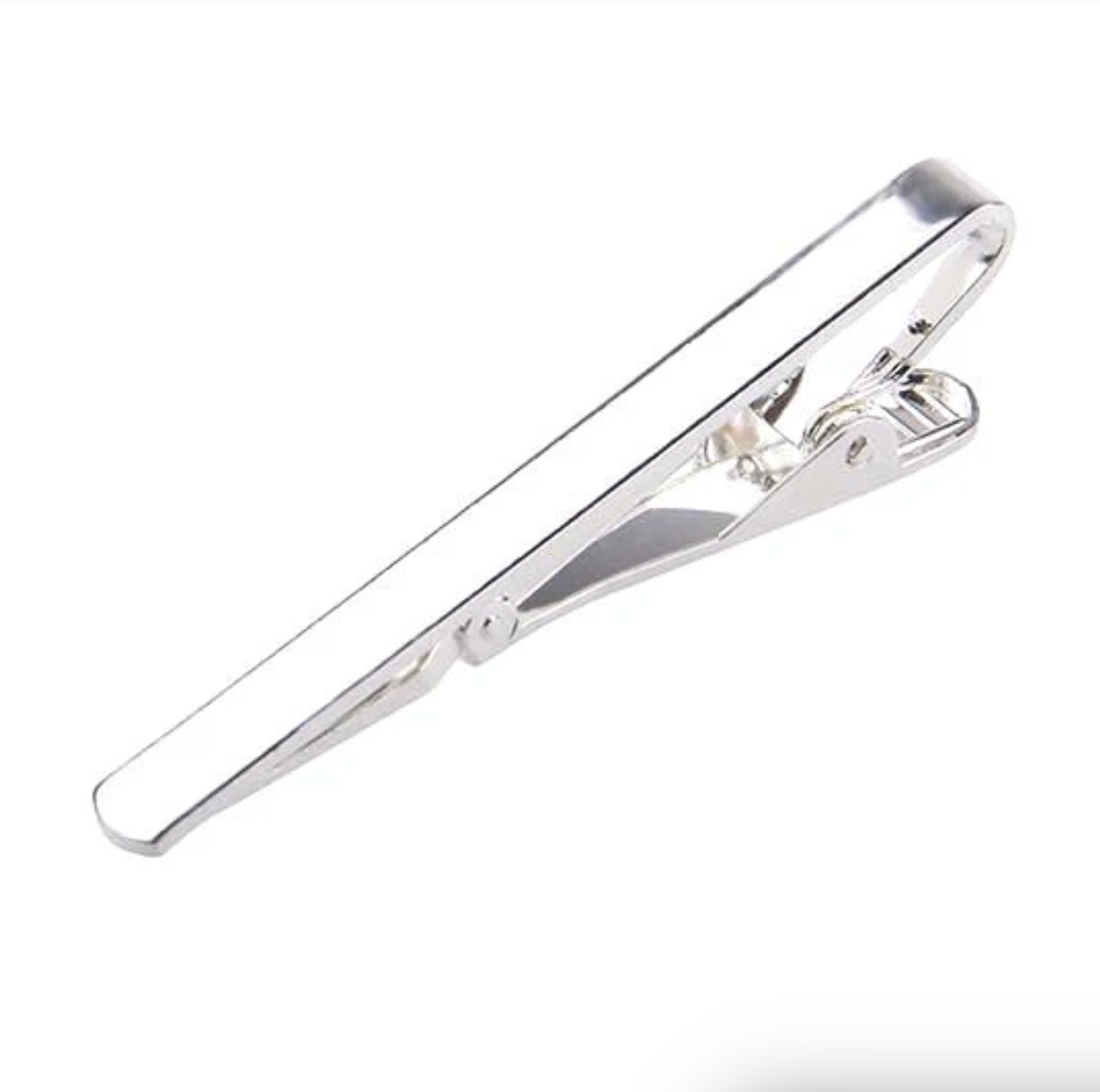 Silver & Gold Classic Tie Clip – Minimalist Formal Accessory for Men
