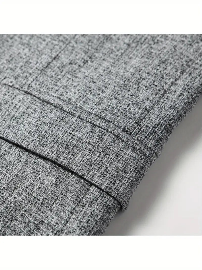 Spring Slim Fit Men’s Blazer – No-Iron Casual Jacket for Middle-Aged Style