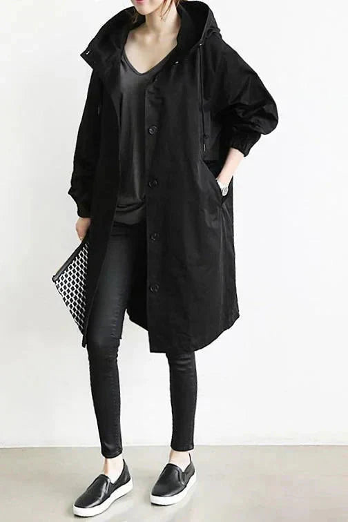Elizabeth Raincoat for Women – Urban Waterproof with Oversize Breathable Hood