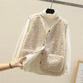 Women’s Button-Front Sleeveless Vest – Winter Layering