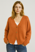 Women’s Cardigan Sweater – Soft Knit – Relaxed Fit – V-Neck – Button Front