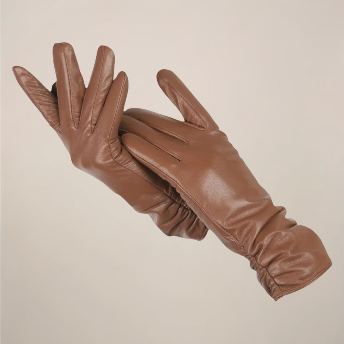 Women’s Classic Gloves – Elegant Ruched Wrist Design