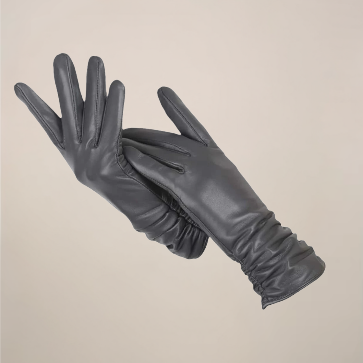 Women’s Classic Gloves – Elegant Ruched Wrist Design