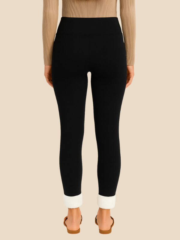 Women’s Fleece-Lined Winter Leggings – High Waist Slim Fit