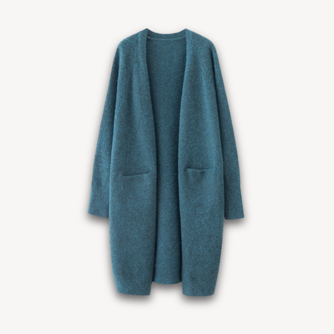 Women’s Longline Open Front Cardigan – Elegant Layering Piece