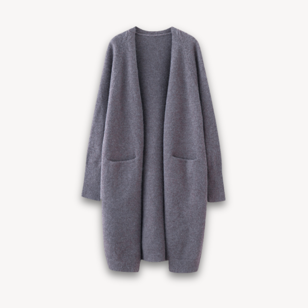 Women’s Longline Open Front Cardigan – Elegant Layering Piece