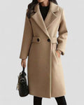 Women’s Maxi Coat with Lapel Collar – All-Season Elegance