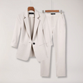 Women’s Tailored Blazer and Trousers – Two-Piece Suit Set for Work and Formal Events