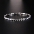 Tennis Bracelet – Round-Cut, Slim Line, Secure Clasp