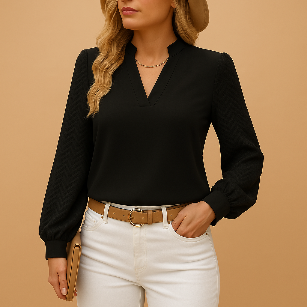 Women’s V-Neck Top – Flowy Fit for Effortless Style and Comfort