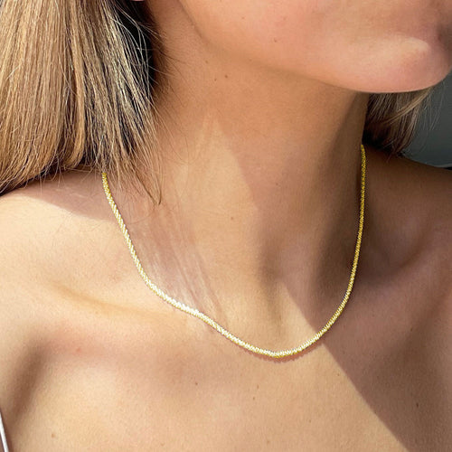 Clara | Beach Necklace 18K Gold