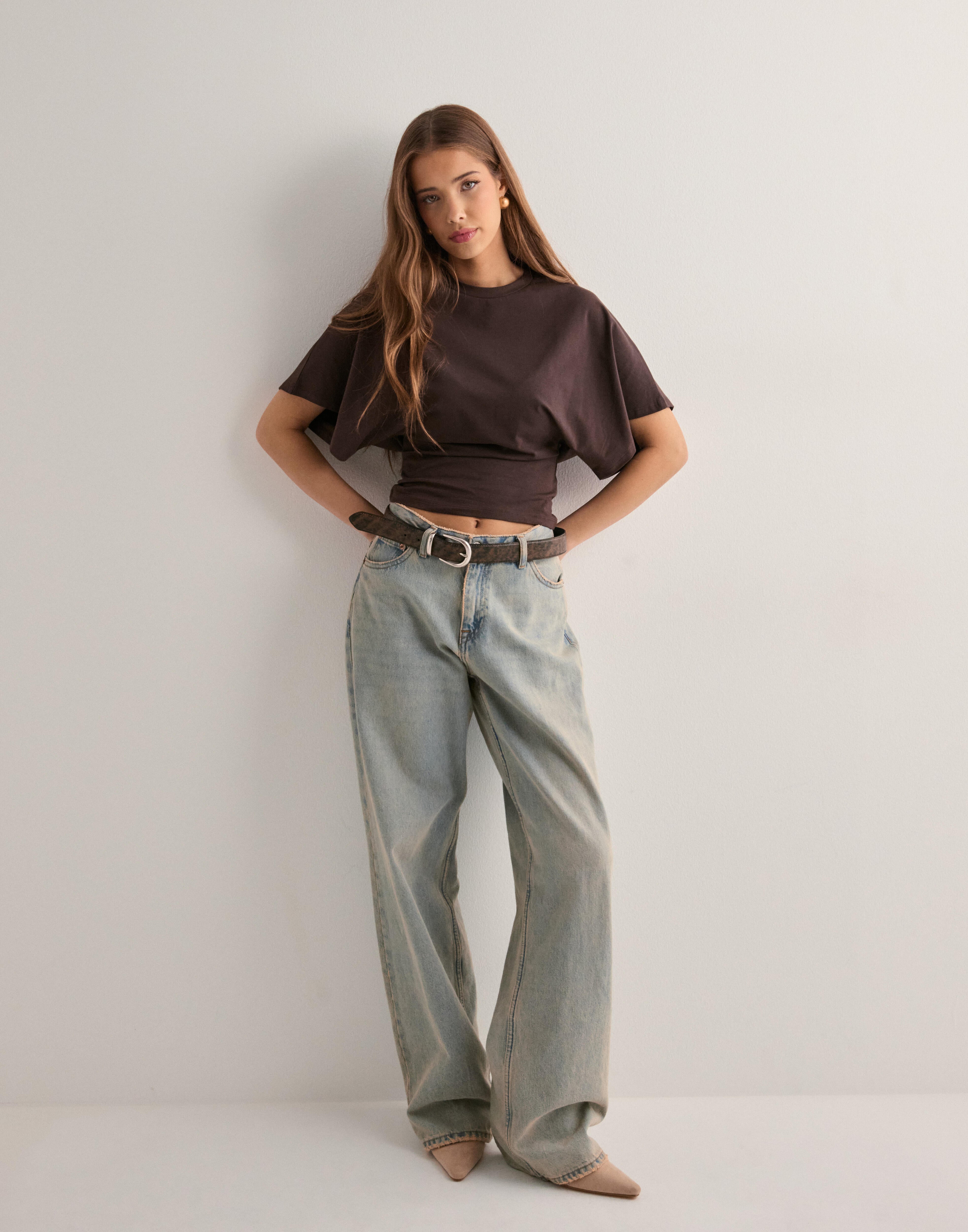 Isabelle T-Shirt Femme – Elegant T-Shirt with Flared Sleeves and Flattering Fitted Cut
