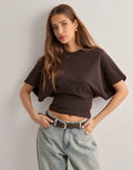 Isabelle T-Shirt Femme – Elegant T-Shirt with Flared Sleeves and Flattering Fitted Cut