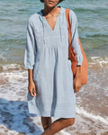 Casual and Stylish Loose-Fit Shirt Dress for Women
